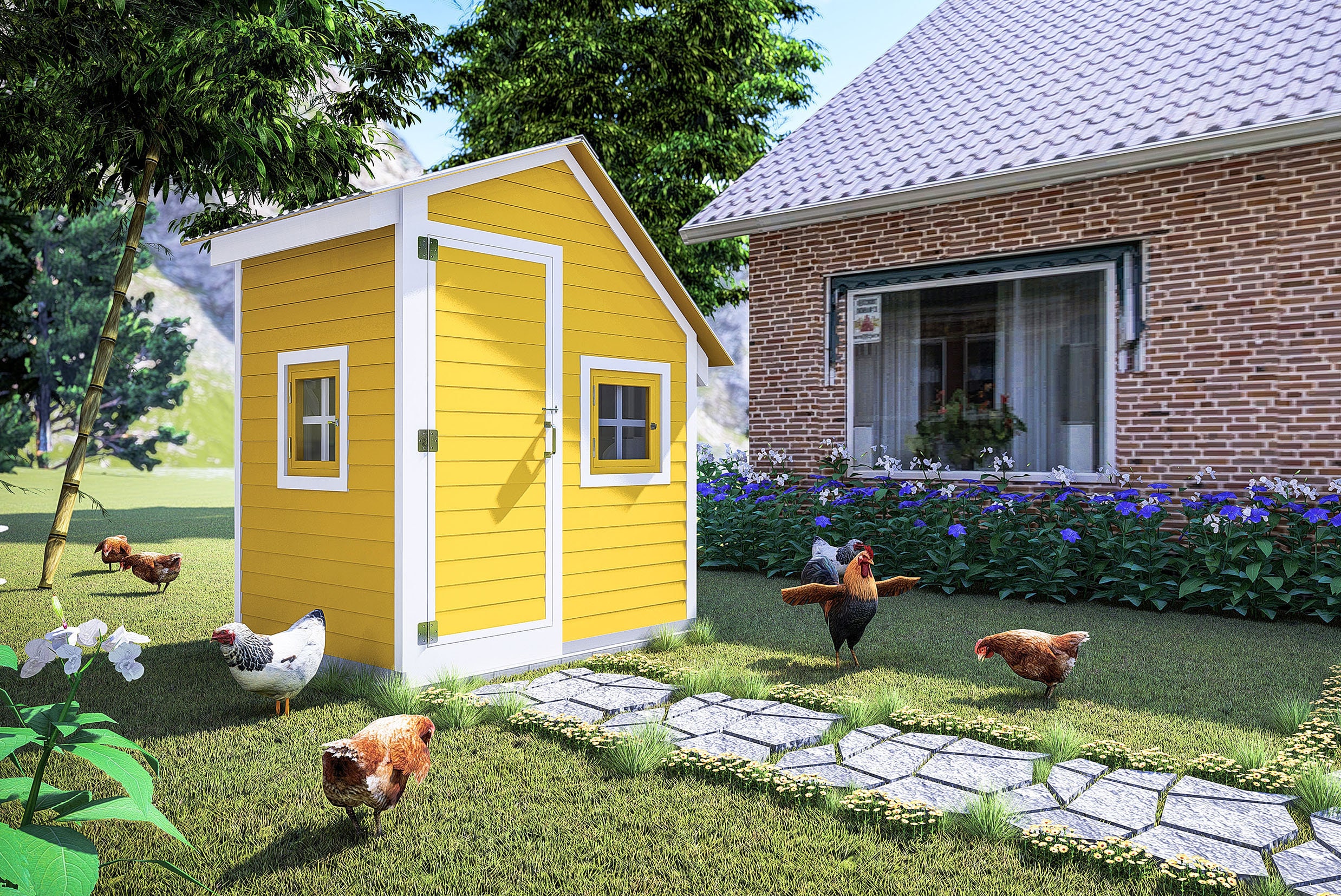 5x6 DIY Chicken Coop Plans 10 chickens Etsy