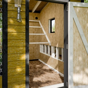 Chicken Coop Plans 9x42 DIY Walk in Chicken Run for 22 Chickens - Etsy