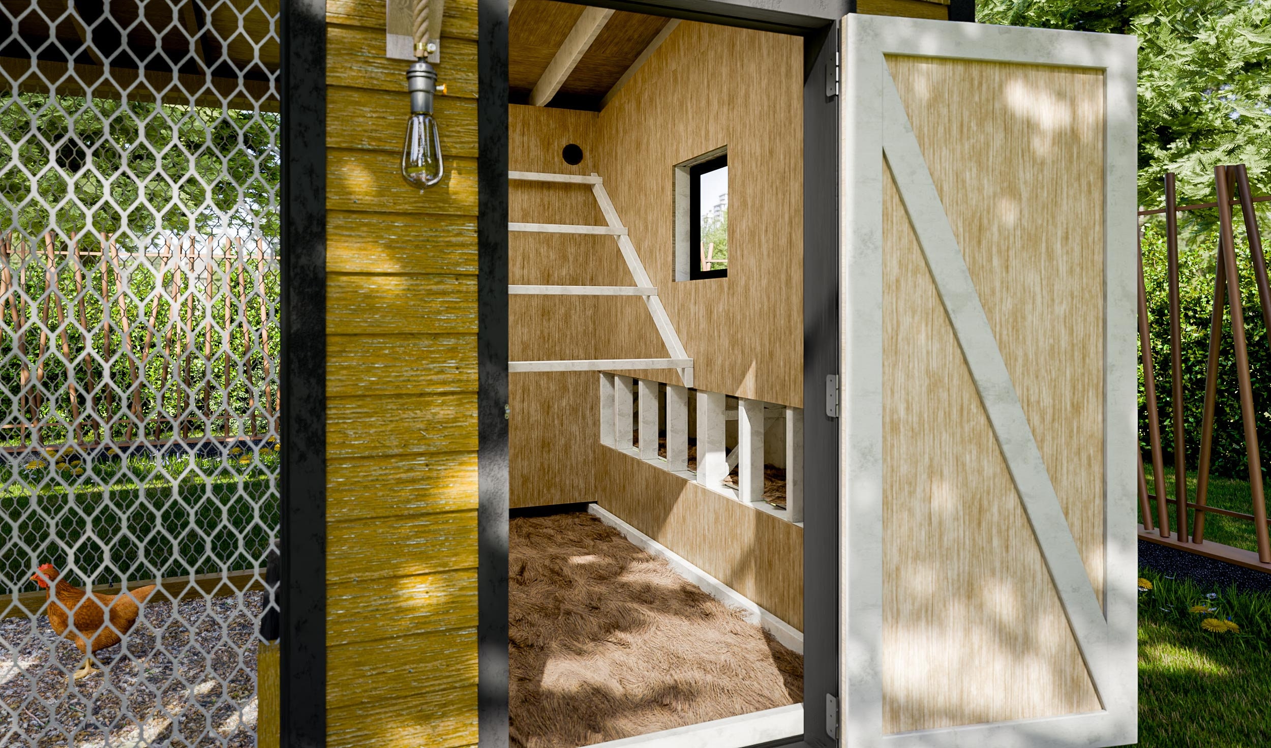 Chicken Coop Plans 9x42 DIY Walk in Chicken Run for 22 Chickens - Etsy