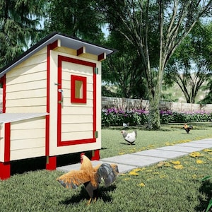 Chicken Coop Plans 3x4 DIY Walk In Chicken Coop for 6 Chickens