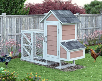 2x6 Chicken Coop Plans DIY Walk In Chicken Run for 6 Chickens