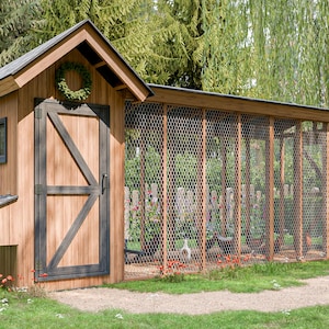 8x20 DIY Chicken Coop and Run Plans – Rustic Walk-In Hen House with Covered Run