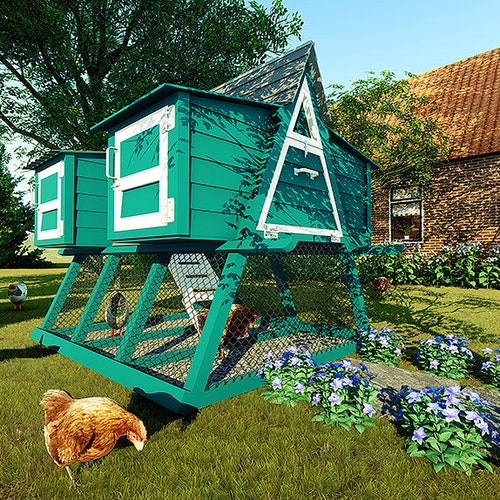Chicken Coop Plans 3x3 Chicken House & Run for up to 6 Etsy