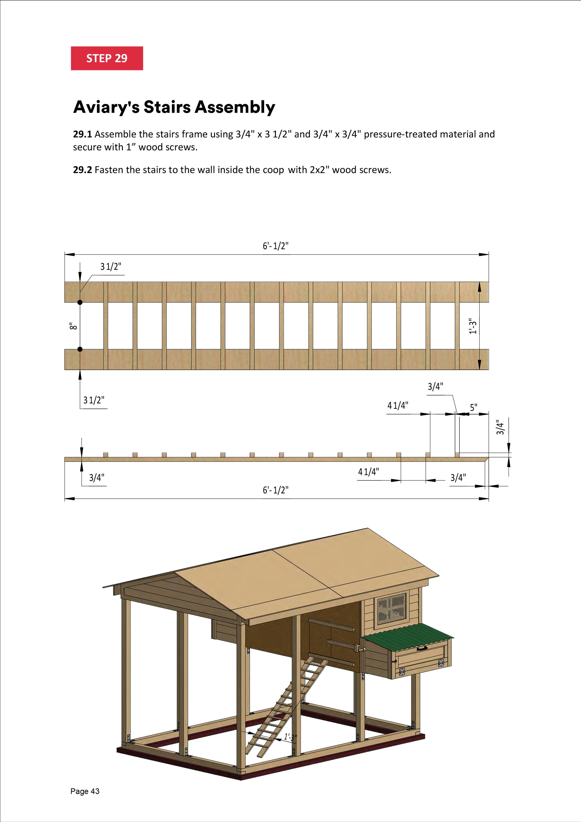 12x8 DIY Chicken Coop Plans 15 chickens Etsy