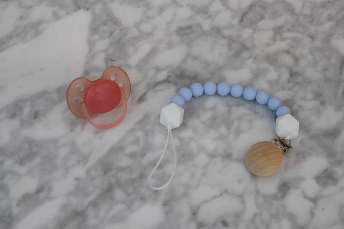 Wooden Clip Pacifier Clip Etsy