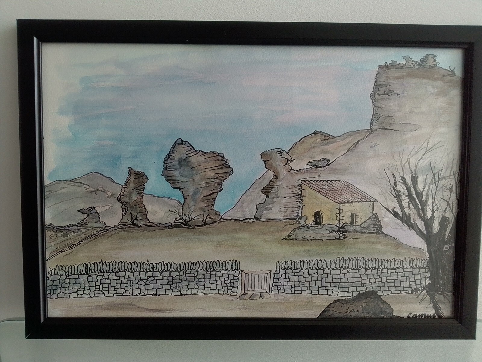 Aquarelle Encadrée Format 20x30cm