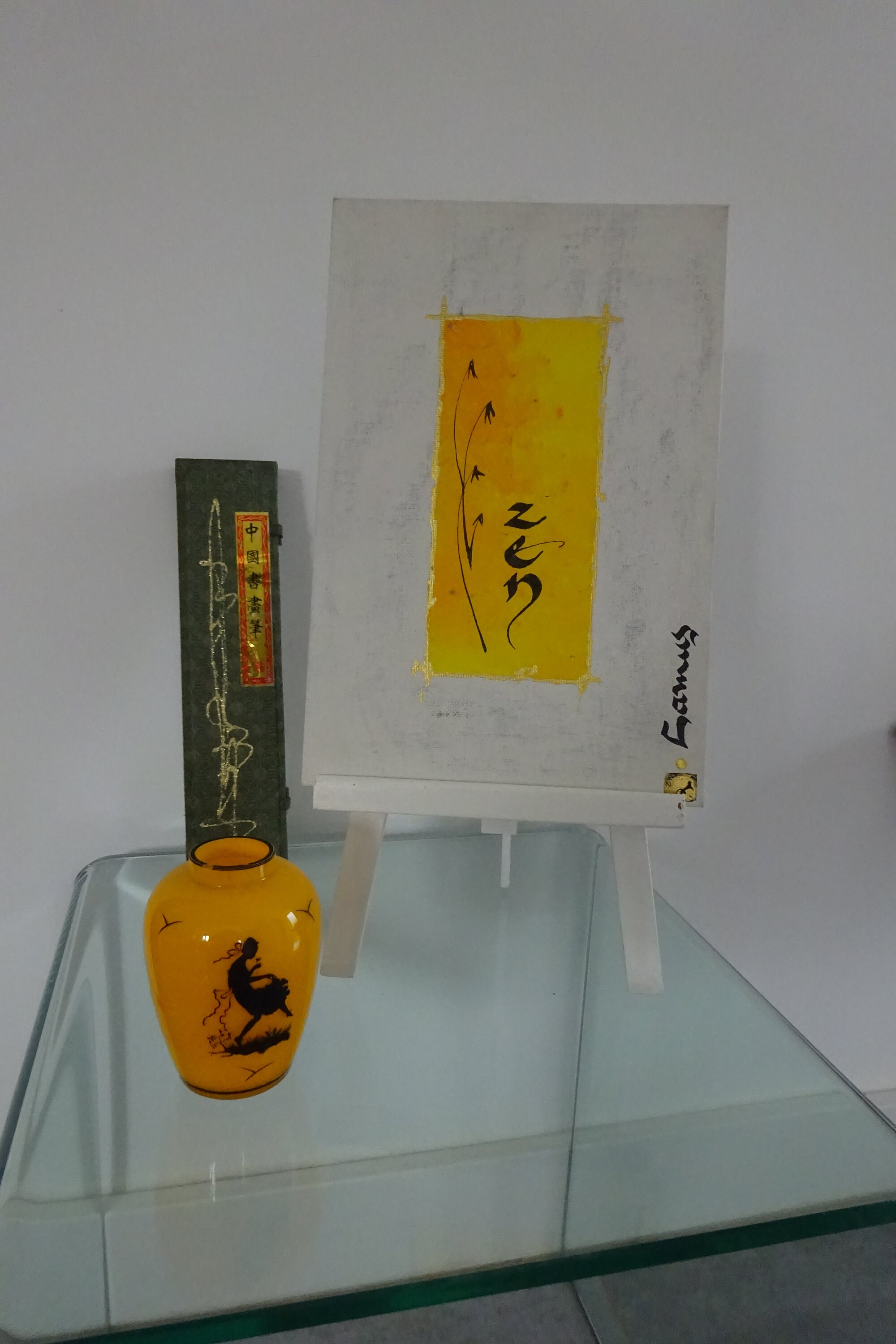 Calligraphie sur Châssis Toilé avec Chevalet