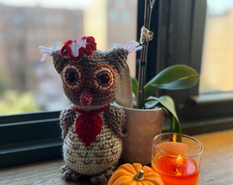 Beautiful Owl Crochet Doll