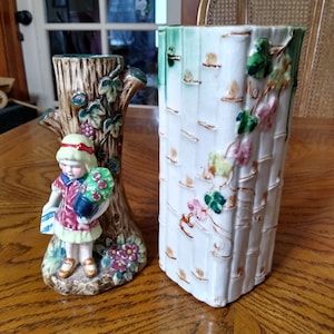 Vintage Japanese Pottery Vases
