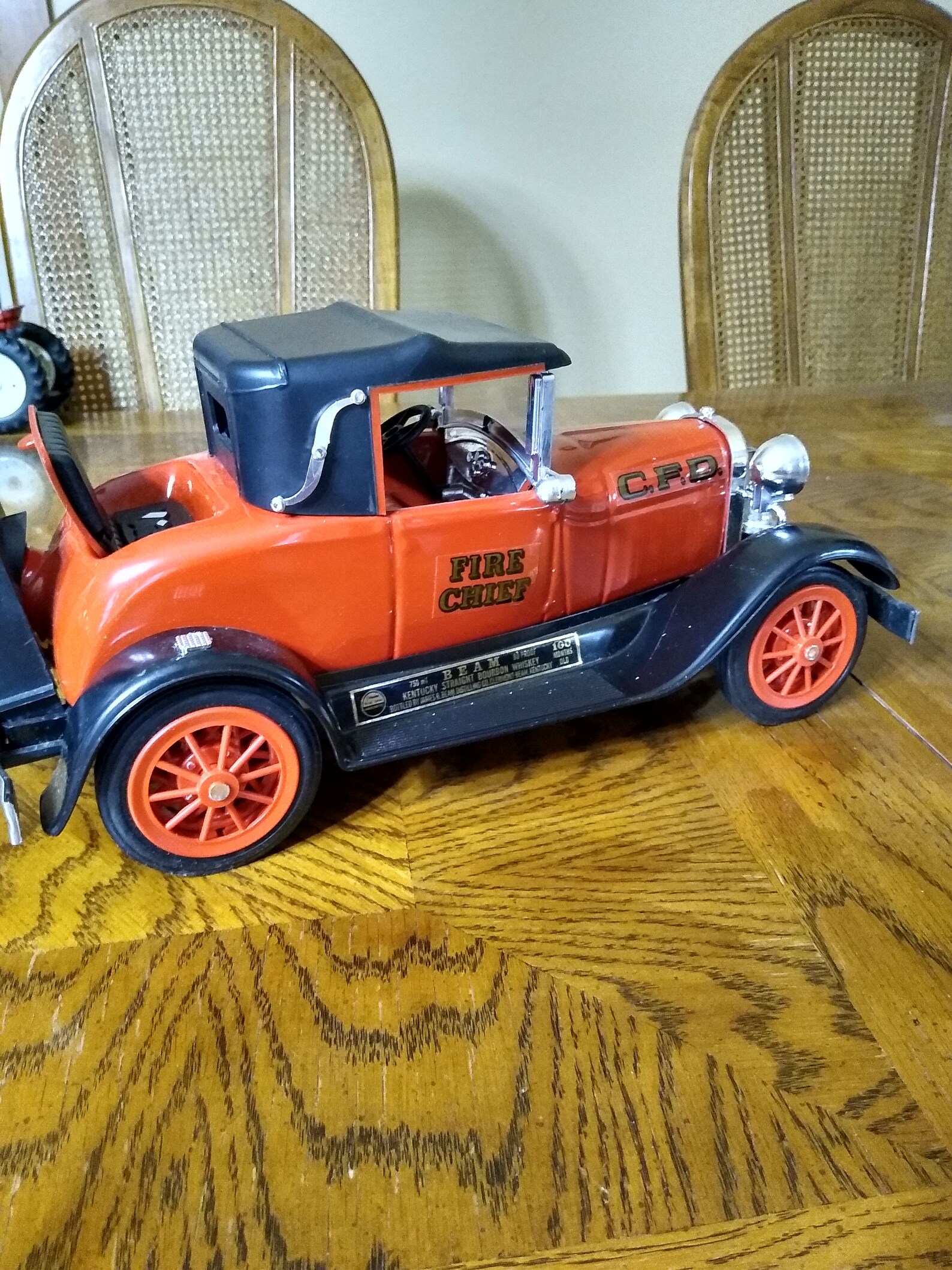 Jim Beam 1934 Fire Chief Ford Decanter Etsy