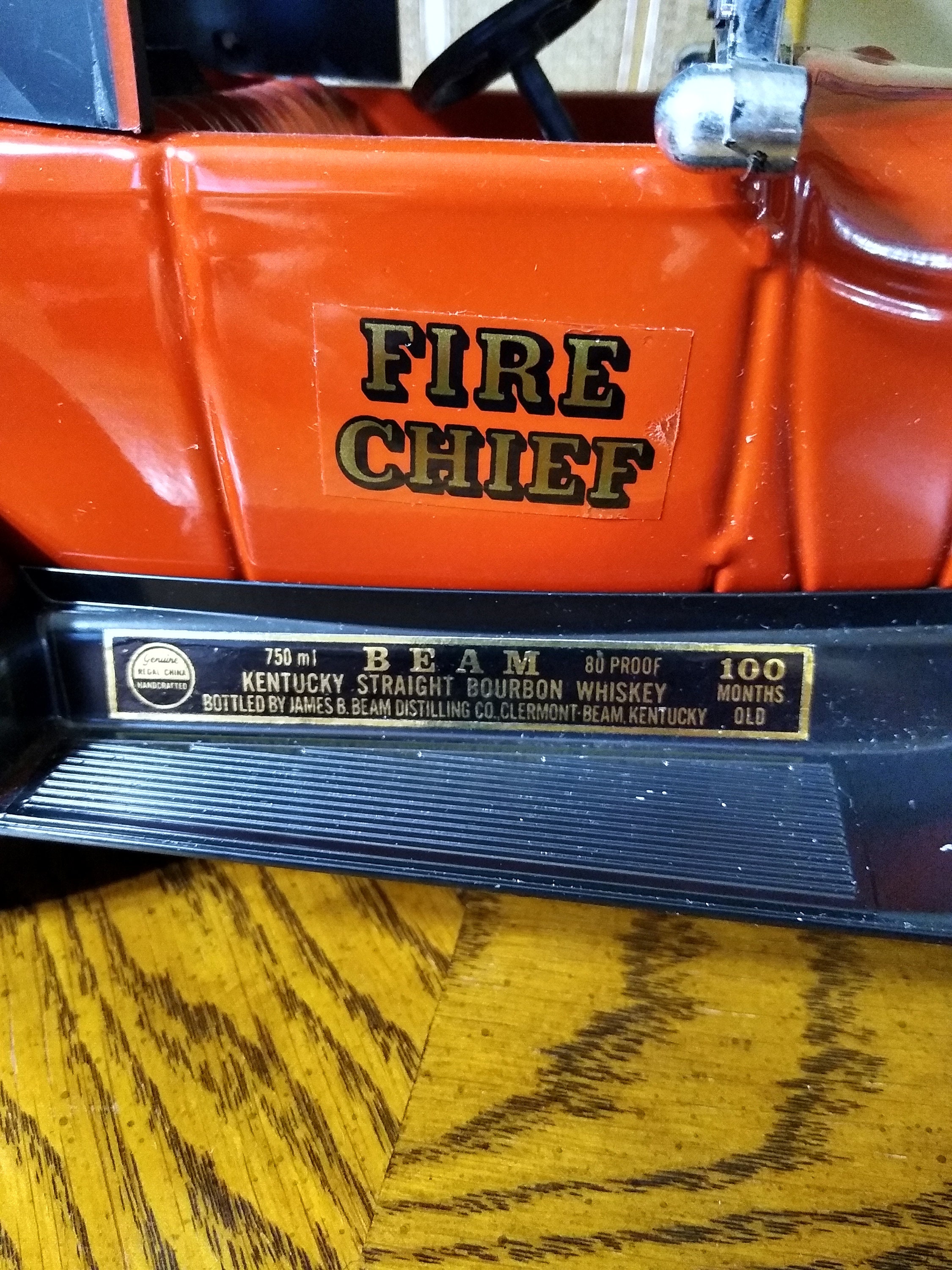 Jim Beam 1934 Fire Chief Ford Decanter Etsy