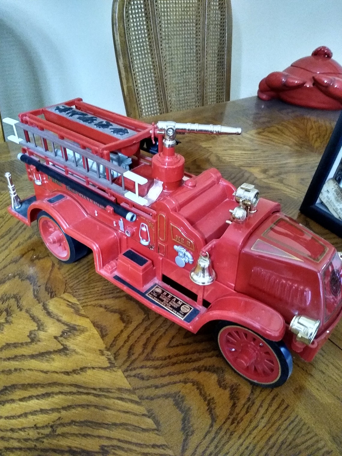 Jim Beam Fire Truck Decanter Etsy