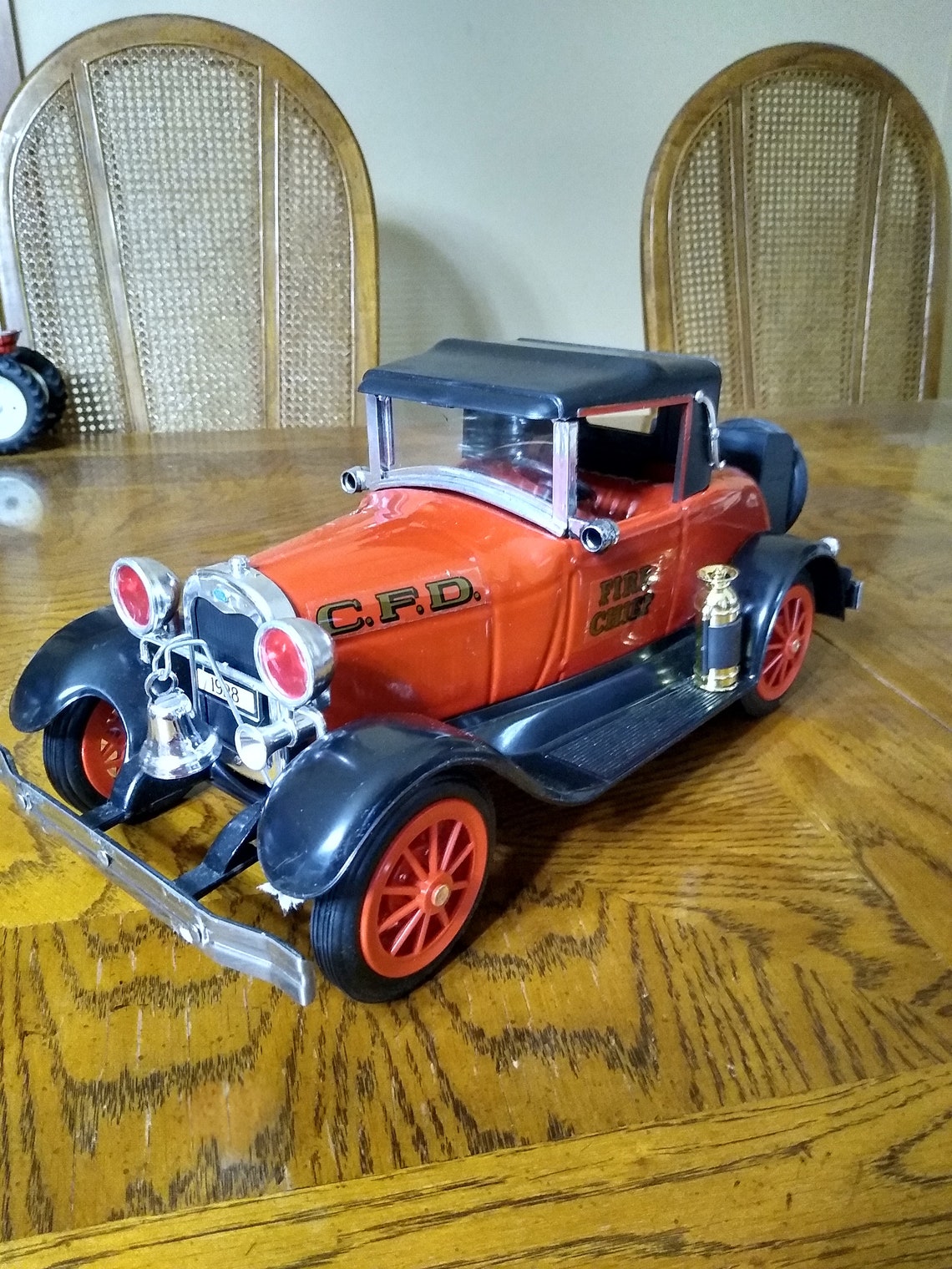 Jim Beam 1934 Fire Chief Ford Decanter Etsy