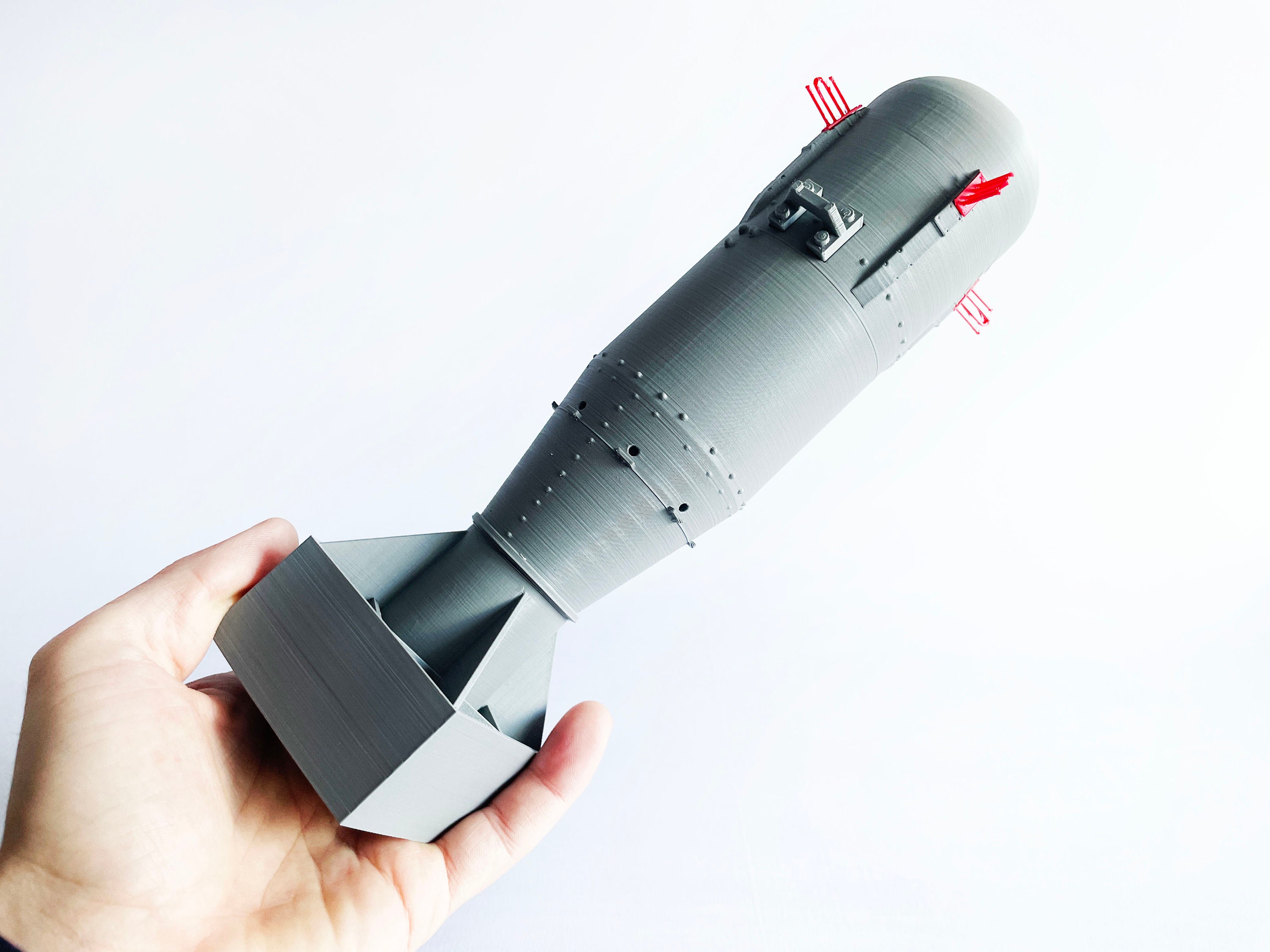 Little Boy Nuclear Bomb 112 Scale Replica Japan Hiroshima WW2 Nuke Atom Atomic 3D Printed Etsy