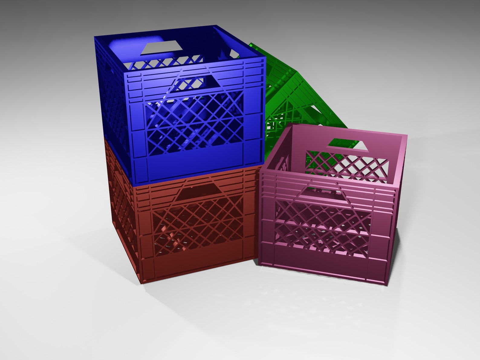 Mini Milk Crates 3D Printer STL Files 3D Model Printable File Etsy