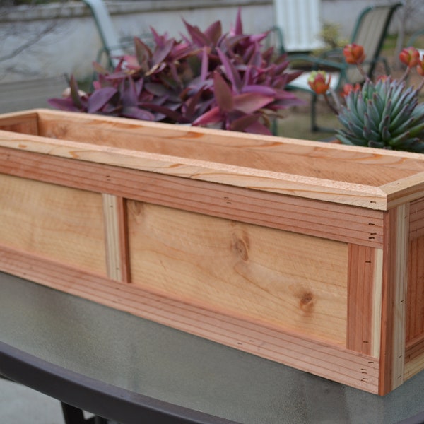 Cedar Planter Box Etsy