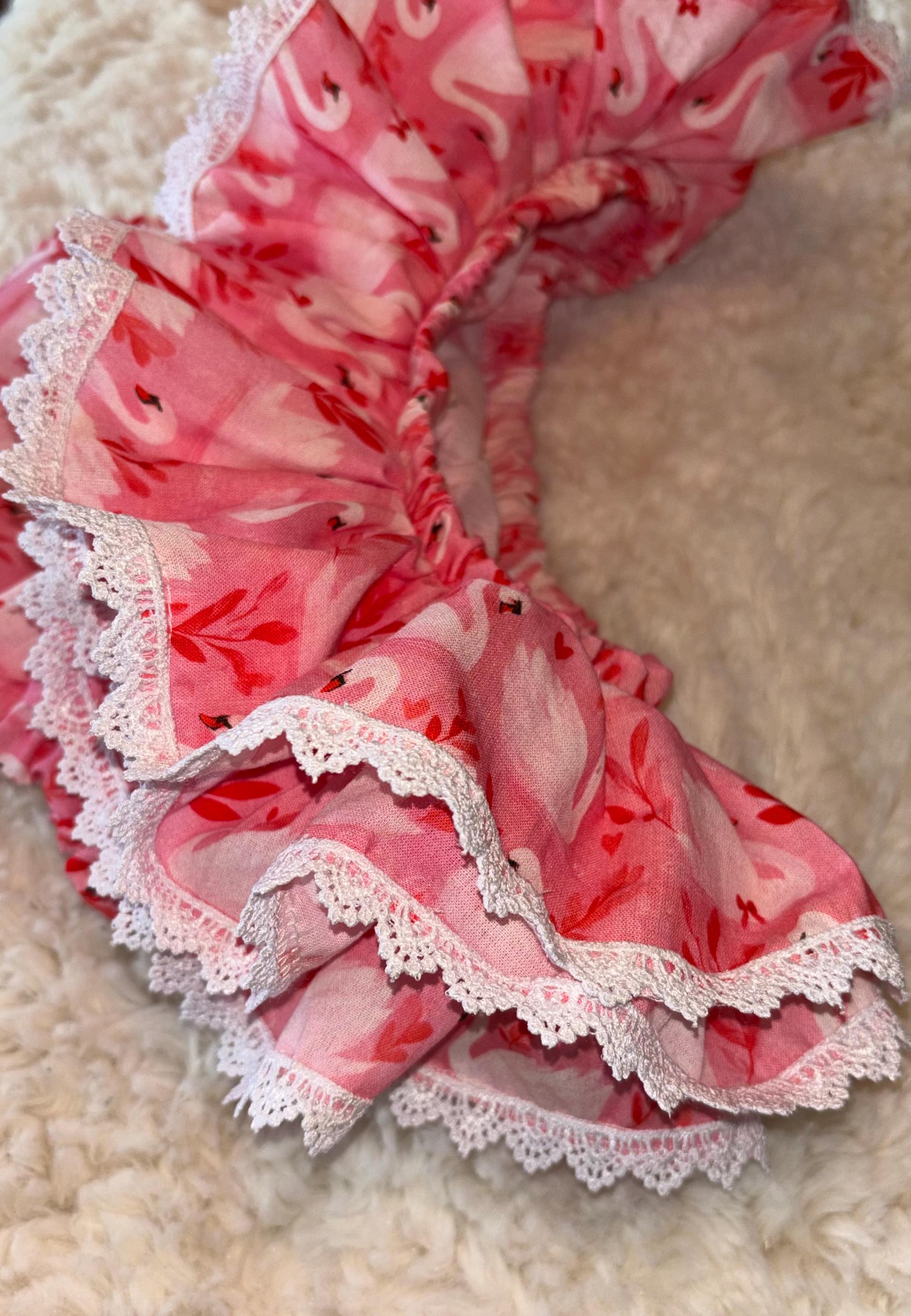 Baby Girl/toddler Ruffle Pink Swan Bloomers - Etsy UK