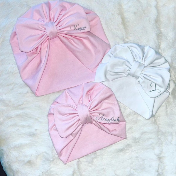 Newborn Bow Hat Etsy UK