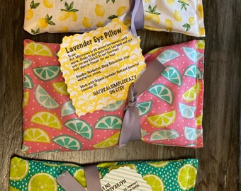Bulk eye heating pad reusable pillows  lavender or eucalyptus 5,8 10+ massage therapy spa client gift