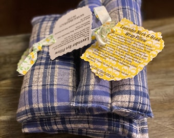 Heating pad 3 piece set large, neck & eye with lavender get well gift caring gift