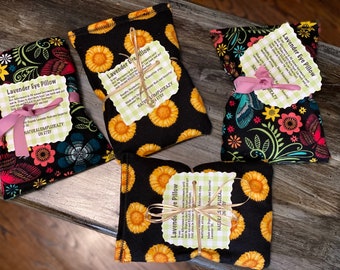 Group gift weighted eye pillow Aromatherapy gift set heating pillow lavender or eucalyptus custom package