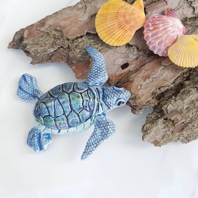 Baby Sea Turtle Wall Hanging Decor. Quirky Ceramic Uk Pottery. Etsy UK