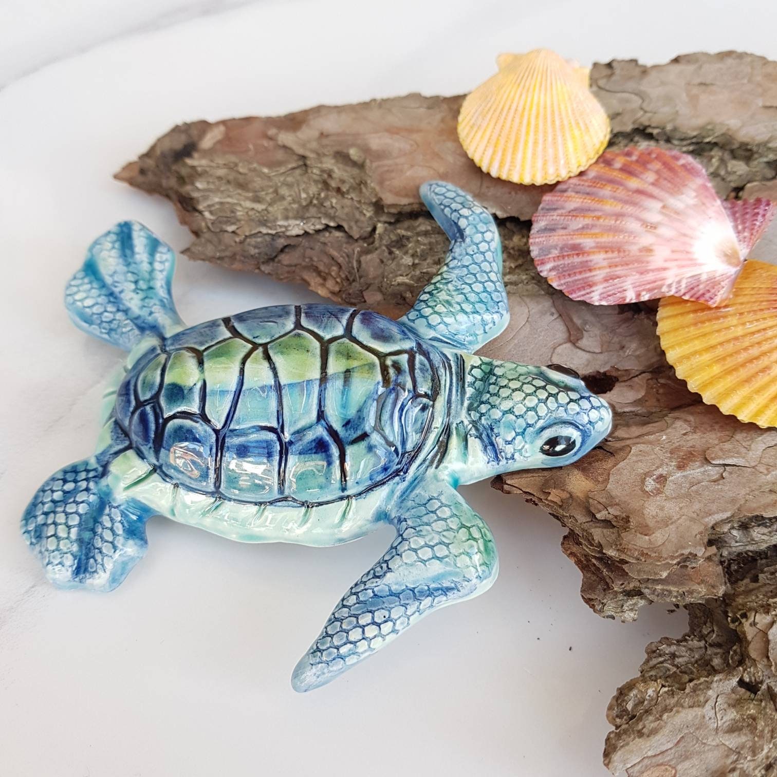 Baby Sea Turtle Wall Hanging Decor. Quirky Ceramic Uk Pottery. Etsy UK