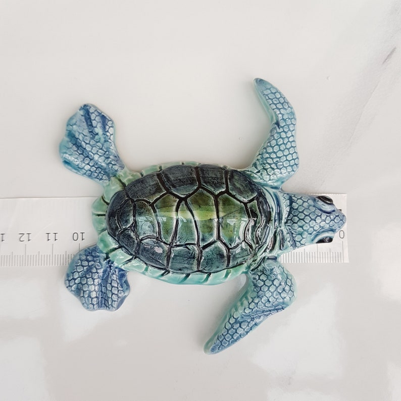 Baby Sea Turtle Wall Hanging Decor. Quirky Ceramic Uk Pottery. Etsy UK