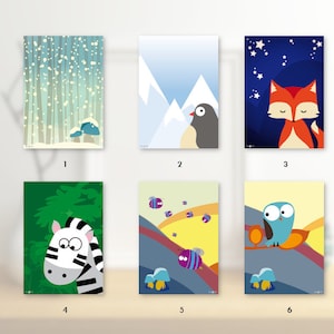 Postkarten Set Kartenset Kinder Illustrationen
