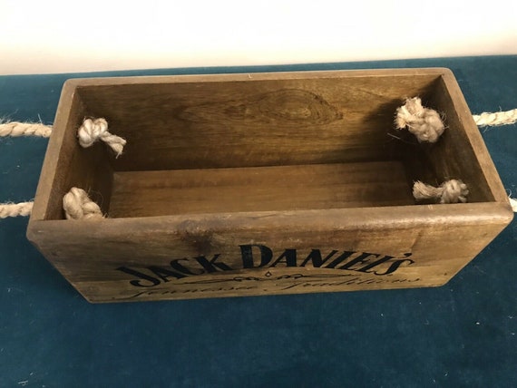 Jack Daniels JD Wooden Vintage Style Storage Box Chest Trunk