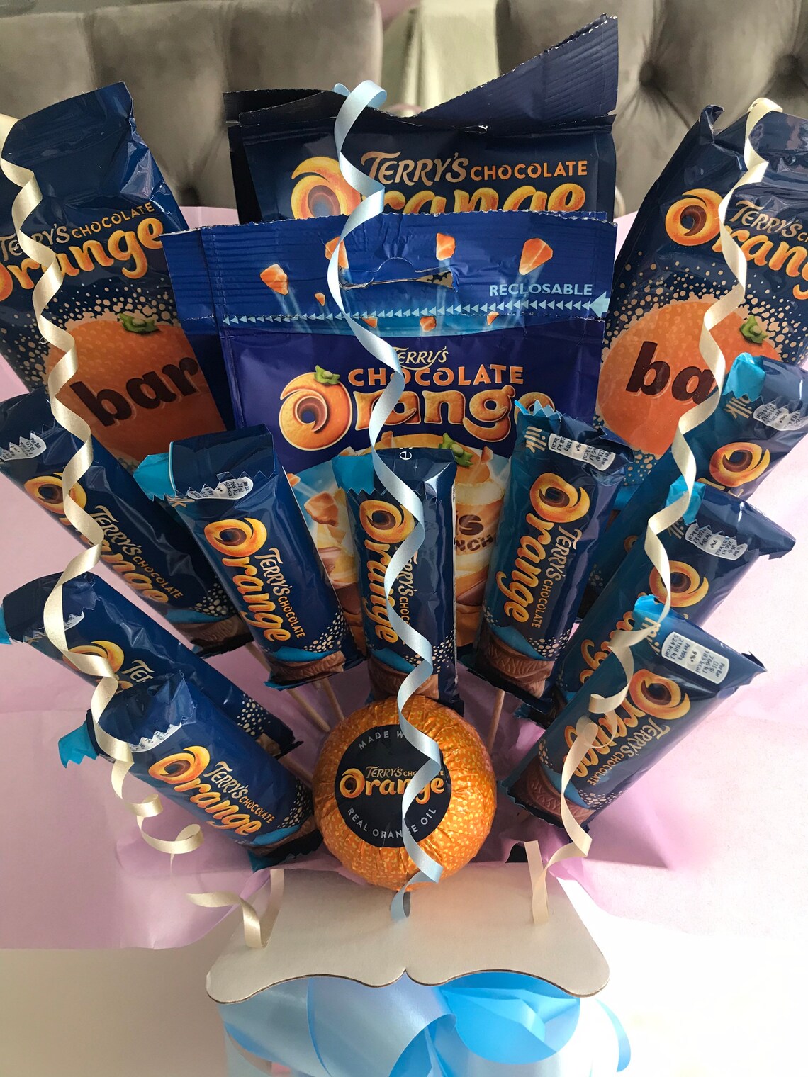 Chocolate Orange Gift Bouquet Etsy