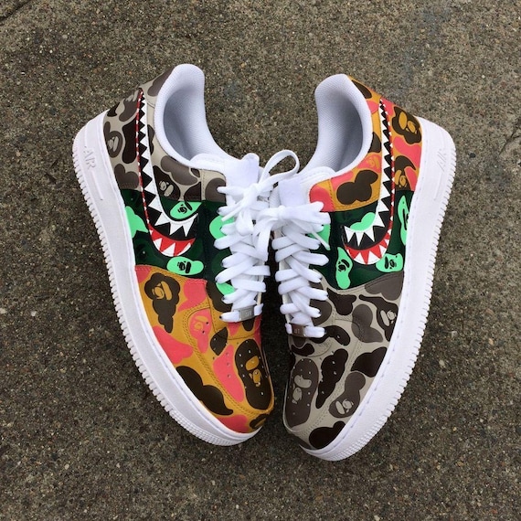 bape nike air force 1