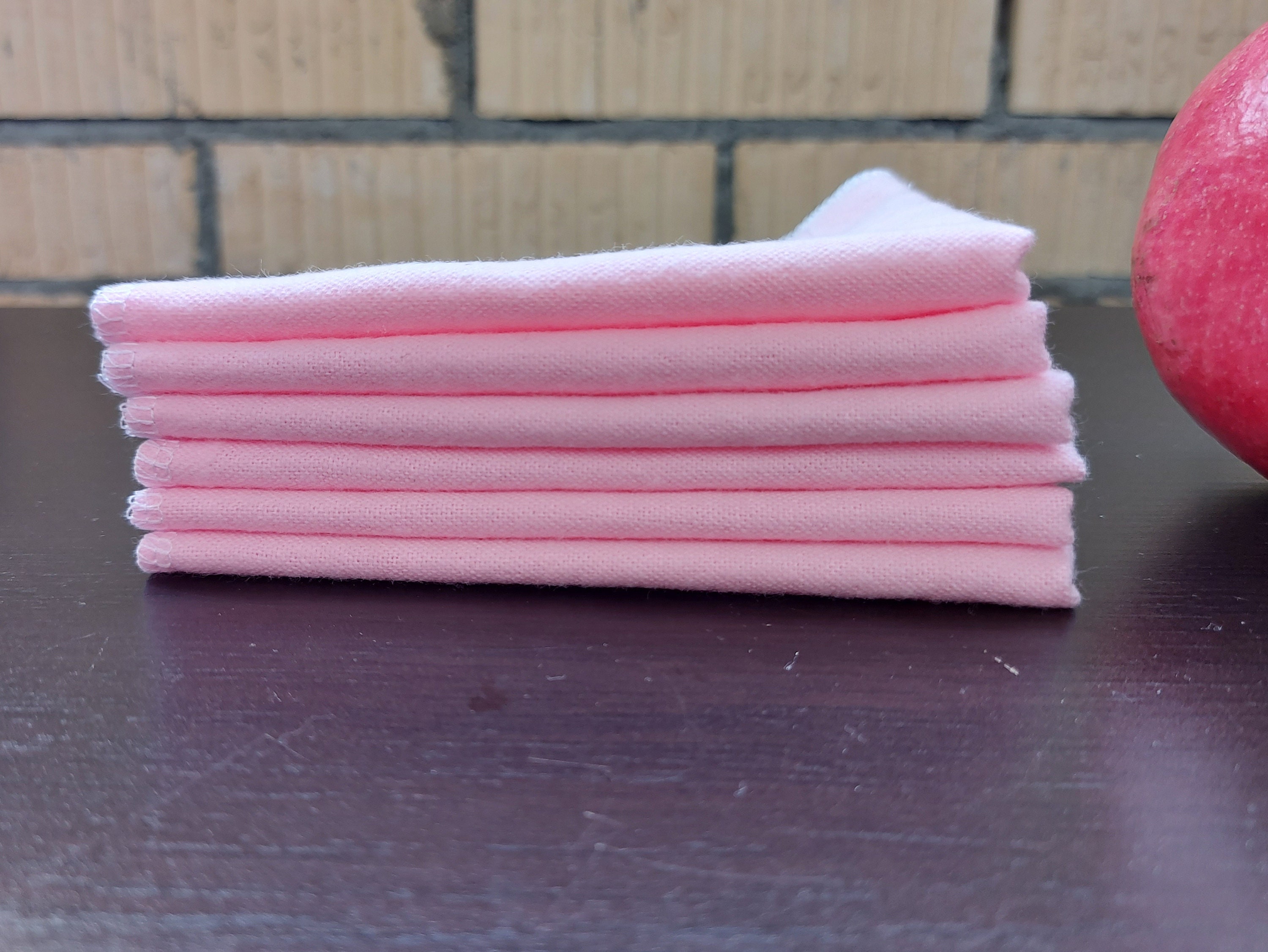 Pink unpaper towels zero waste kitchen eco friendly Etsy
