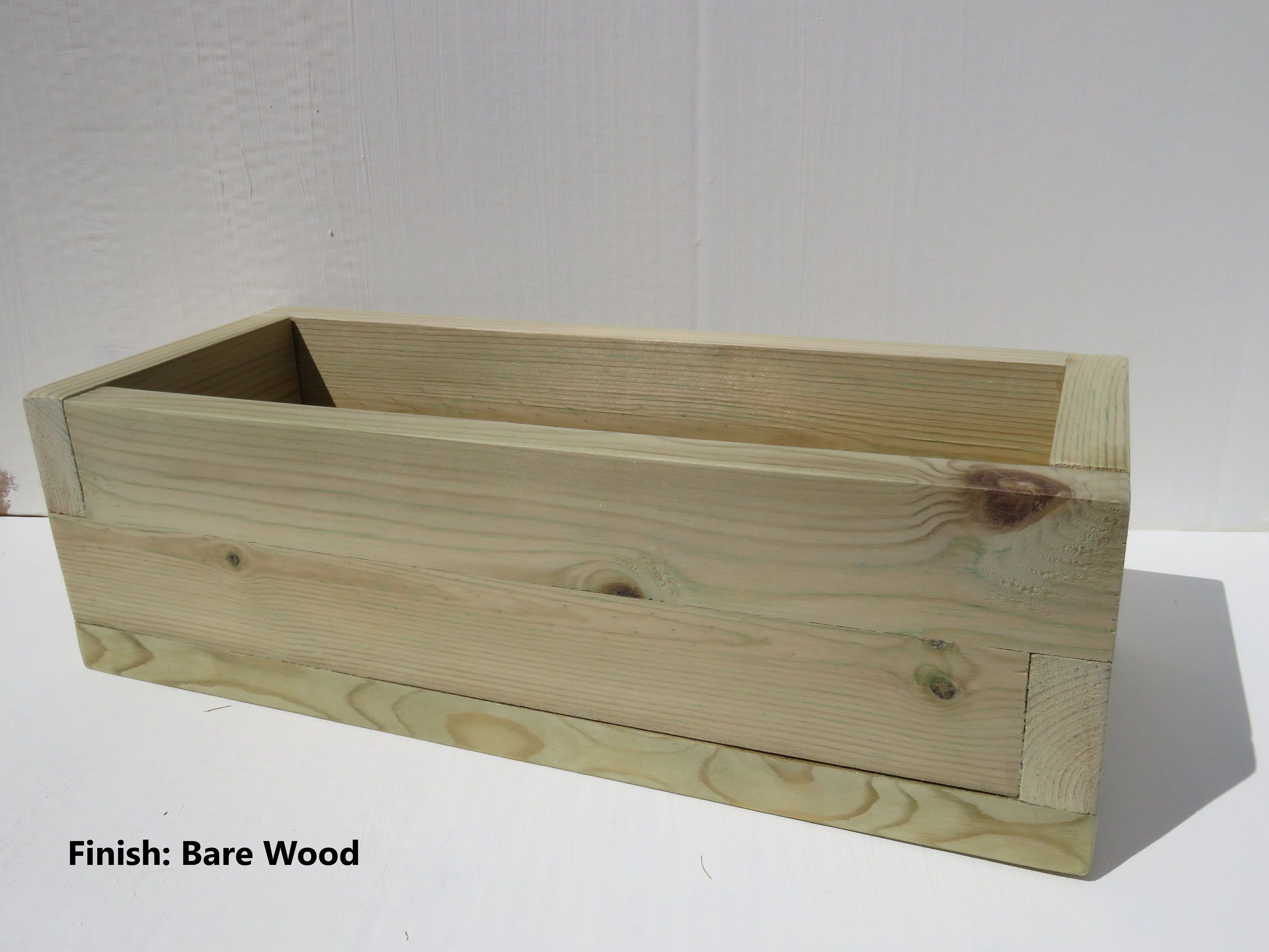 Rustikale Holz Fenster Box 3-Topf lang Indoor Kräuter | Etsy