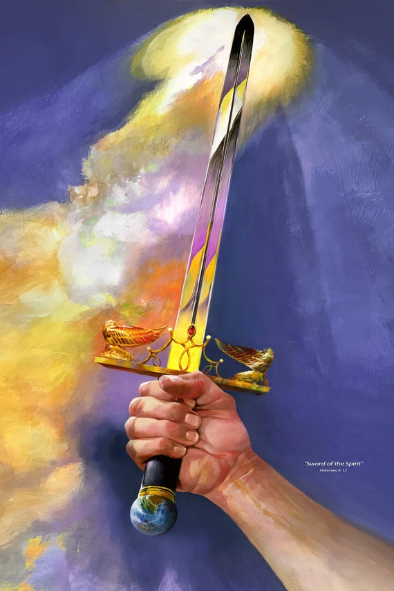 Sword of the Spirit Sword Word of God Christian Artwork Etsy