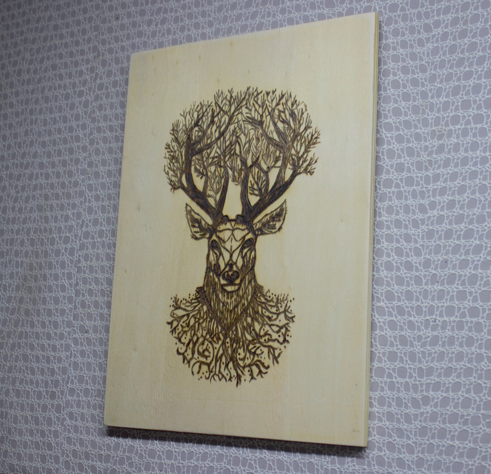 Wood Burning Art Wall Home Decoration Photo Unique Office Etsy