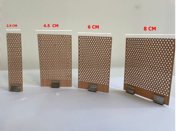 Patterned Wooden Candle Wick: Waffle Design, Natural Wood