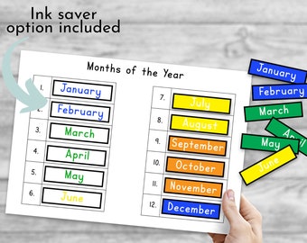 Printable Learning Mat Days of the Week Nursery Pre School | Etsy
