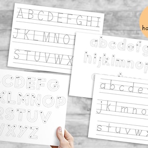 print at home alphabet handwriting lines, learning mat, practice handwriting, motor skills, preschool, teacher resources, digital download,