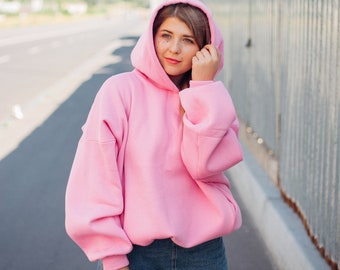 light pink hoodies womens