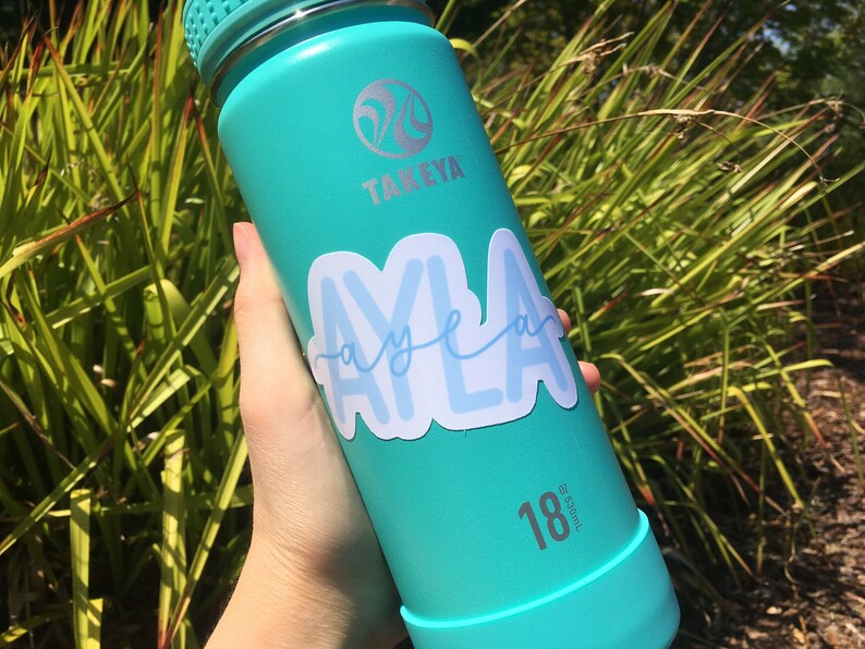 Custom name Sticker Waterproof Stickers Weatherproof Etsy