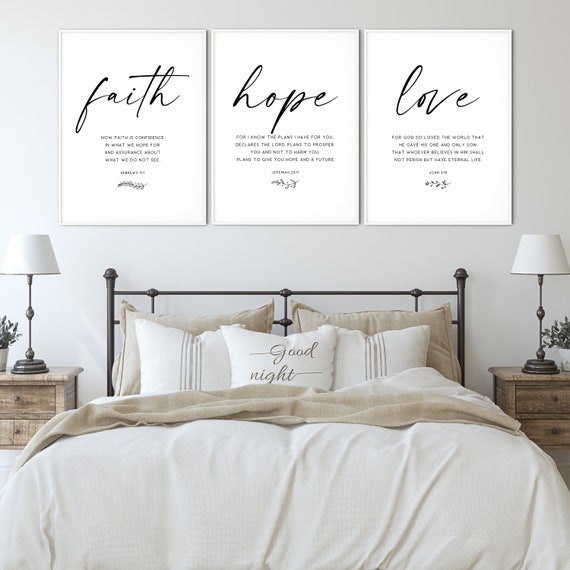 Christianart Bible Cover, Faith Hope Love, Personalized Gifts for