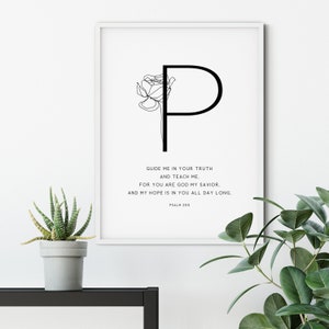 HOPE Bible Verse Prints, Set of 4 Modern Christian Wall Art, Minimalist ...