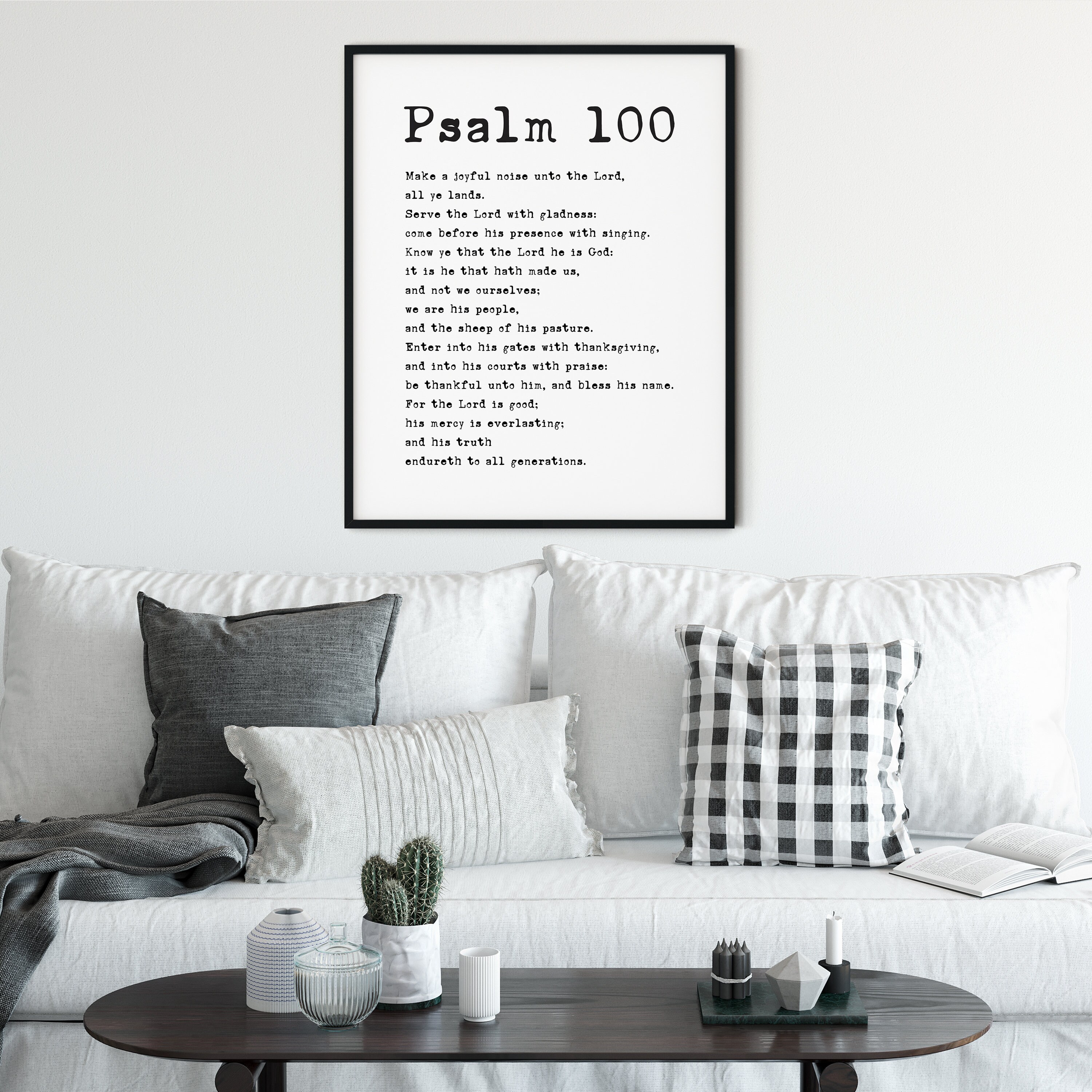 LDS Scripture Quote - Ps 100:1-2 - Make A Joyful Noise Unto The Lord
