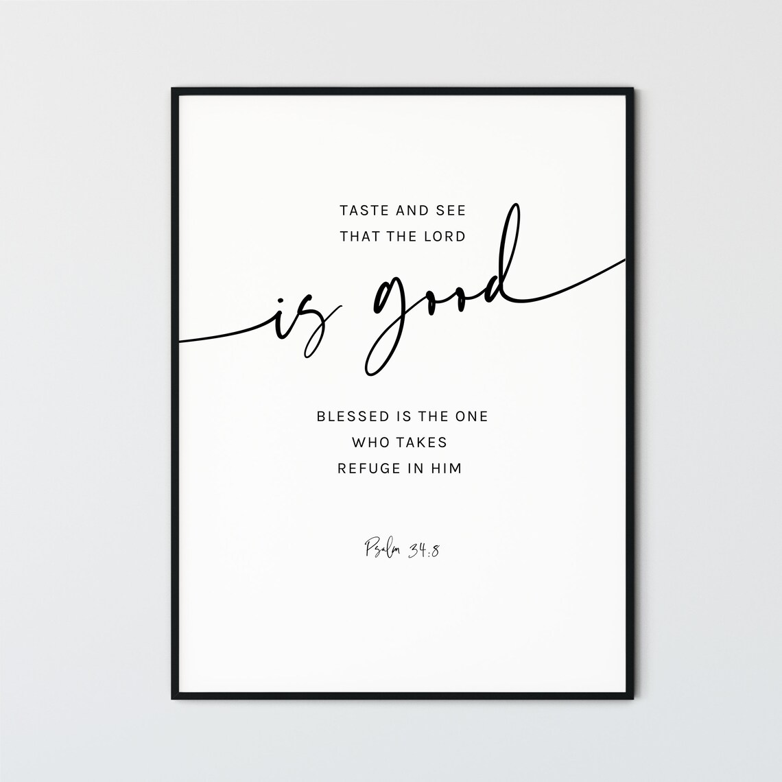 Bible Verse Wall Art Set of 2 Modern Scripture Quote Prints Etsy