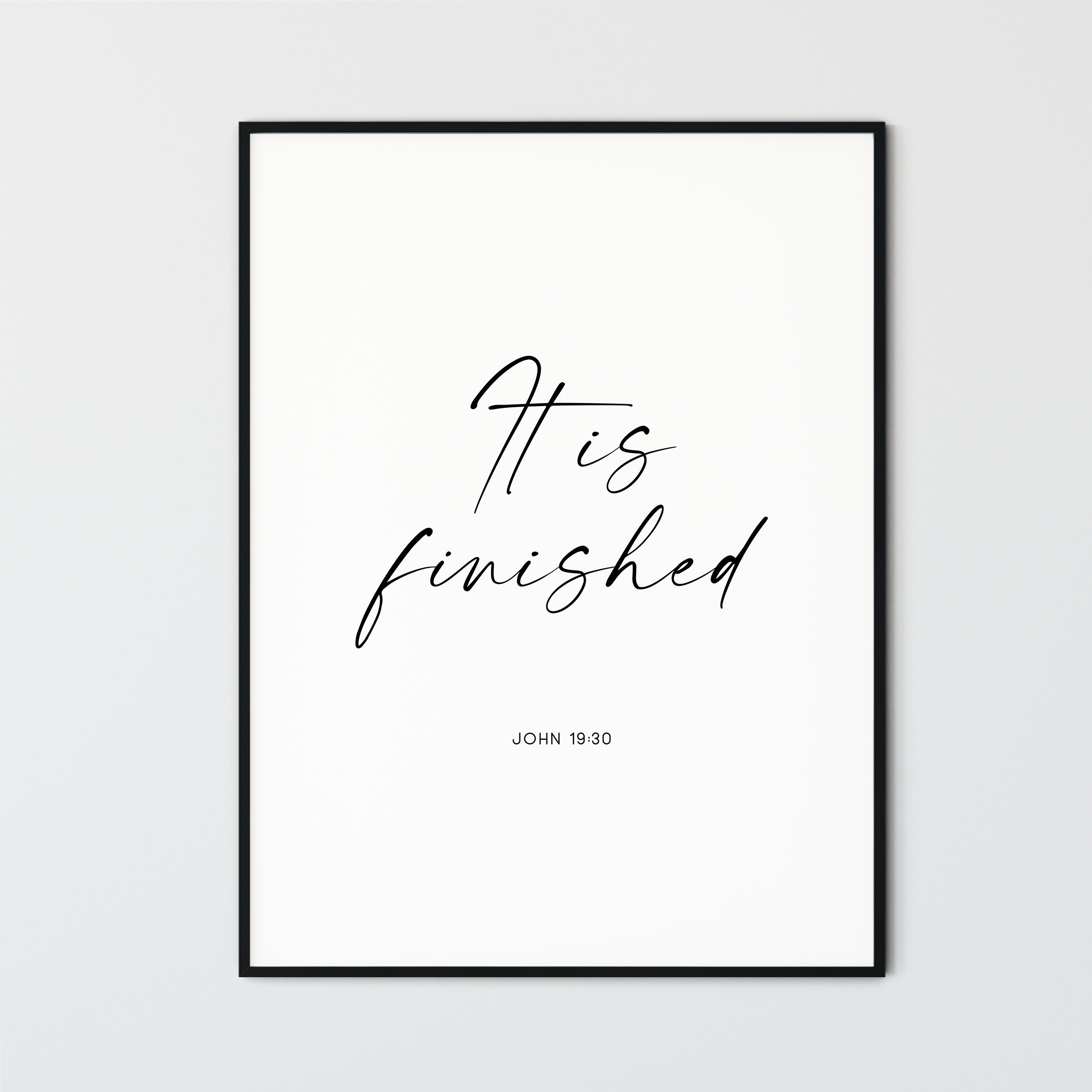 John 19 30 It Is Finished Bible Verse Wall Art Printable Etsy John 19 30 it is finished bible verse wall art printable etsy