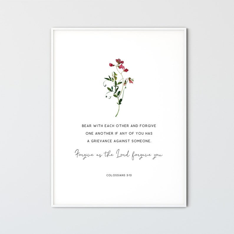 Colossians 3:12-14 Bible Verse Wall Art Set of 3 Scripture Prints ...