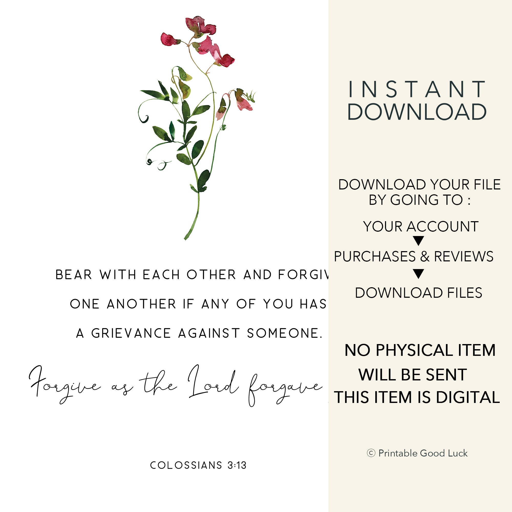 Colossians 3:12-14 Bible Verse Wall Art Set of 3 Scripture Prints ...