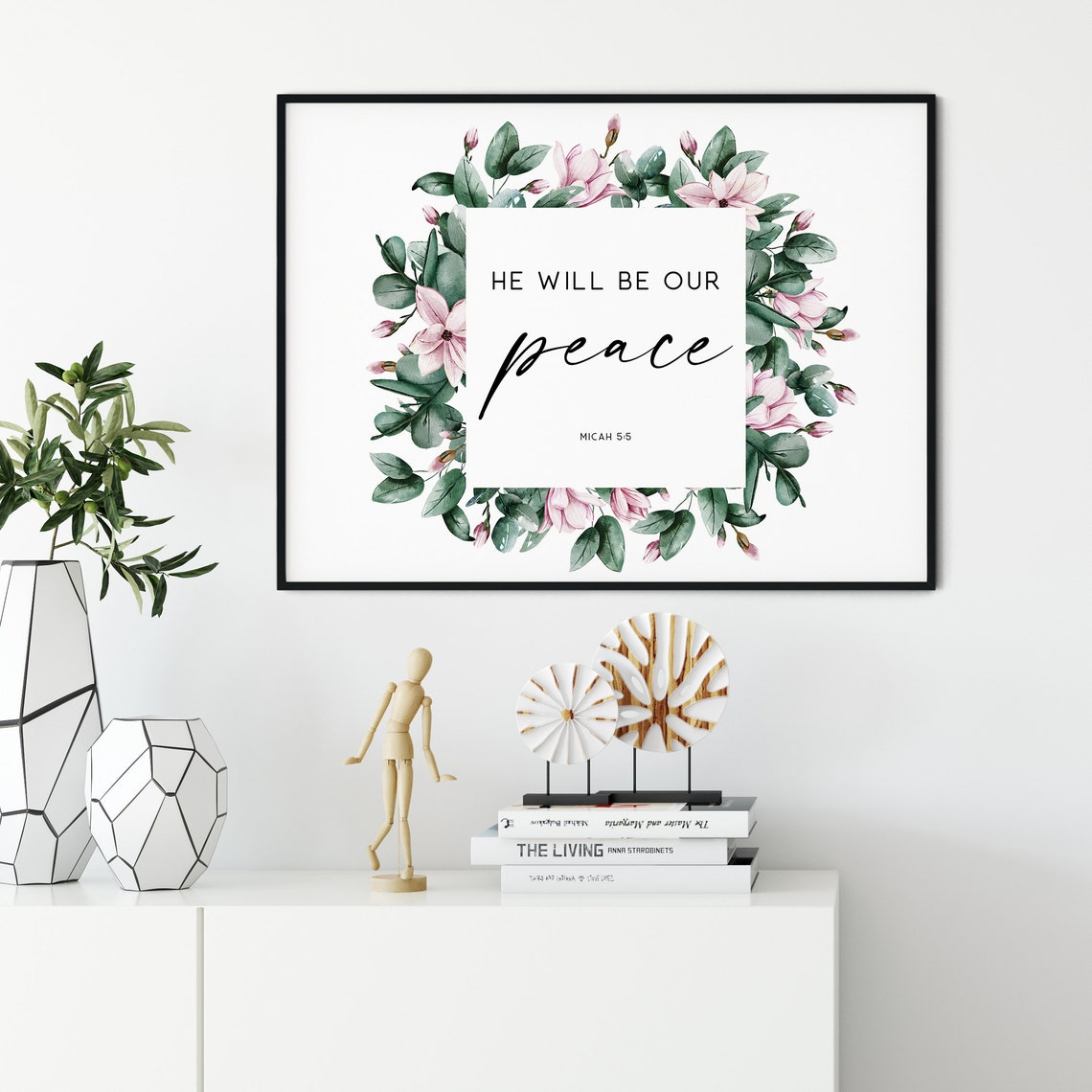 Micah 55 Horizontal Bible Verse Wall Art Printable Watercolor Etsy