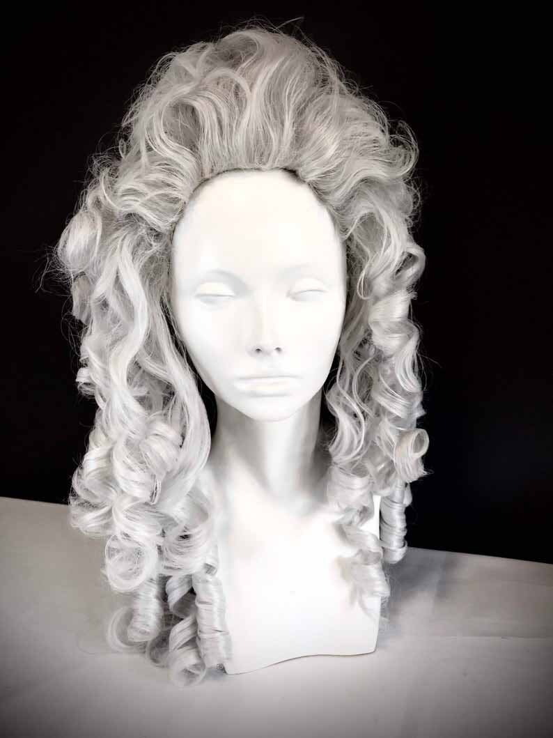 Costume Wig period wig rococo curly steampunk goth Etsy